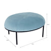 VAMOS Oval Footstool/ Ottoman 80cm - Jade & Black