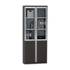 XANDER 2 Door Display Cabinet 80cm - Black