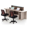 CONELLI Reception Desk  2.4M - Light Walnut