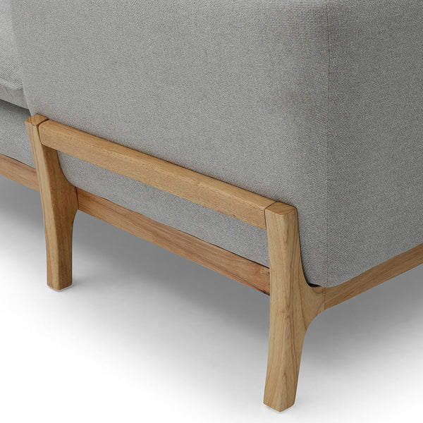 BRONTE 3 Seater Sofa with Right Chaise Light Grey