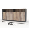 ARTO Credenza Cabinet Large 1.57M - Warm Oak & Black