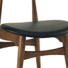 Tricia Dining Chair - Walnut + Black