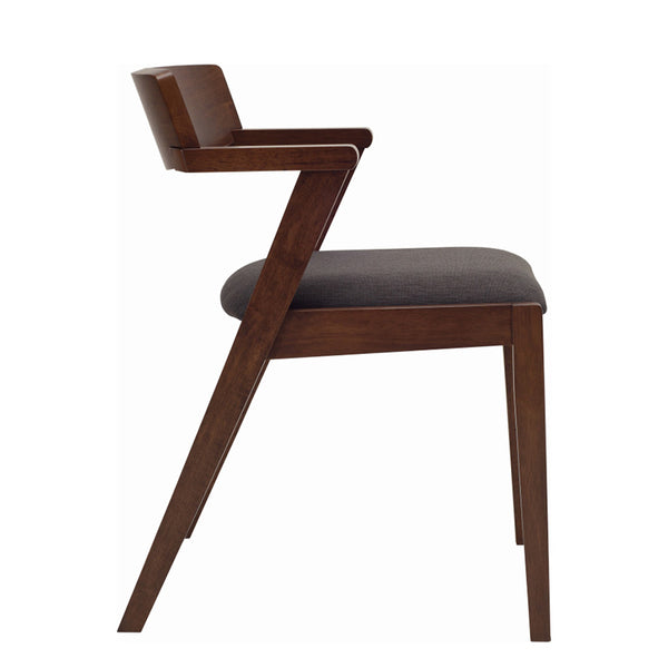 Zola Dining Chair - Cocoa + Pebble Grey  Modern Furniture Melbourne,  Sydney, Brisbane, Adelaide & Perth