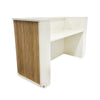 HALO Reception Desk 180cm - Oak & White