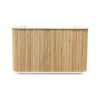 HALO Reception Desk 180cm - Oak & White