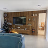 WOODFLEX Outdoor & Indoor Solid Hard Wood Slat Wall Ceiling Pool Fence Cladding - Paulownia - 3000mm x 545mm