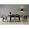 KAIRI Dining Chair - Black & Rattan