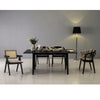 KAIRI Dining Chair - Black & Rattan