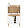BARTON Study Desk 71cm - Oak & White