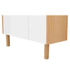 BARTON Study Desk 71cm - Blue & Oak
