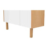 BARTON Study Desk 71cm - Oak & White