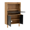 BARTON Study Desk 71cm - Blue & Oak