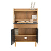 BARTON Study Desk 71cm - Blue & Oak