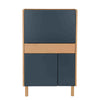 BARTON Study Desk 71cm - Blue & Oak