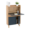 BARTON Study Desk 71cm - Blue & Oak