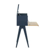 VALEN Study Desk 96cm - Blue Space & Oak