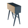 VALEN Study Desk 96cm - Blue Space & Oak