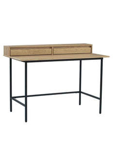 DOVER Study Desk 120cm - Natural & Black