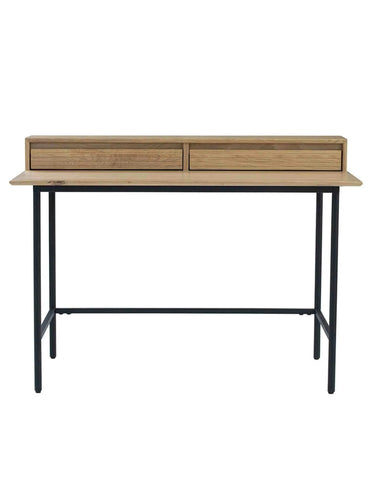 DOVER Study Desk 120cm - Natural & Black