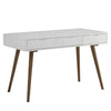 BLANCO Study Desk 120cm - White & Walnut