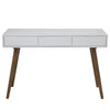 BLANCO Study Desk 120cm - White & Walnut
