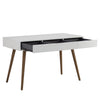BLANCO Study Desk 120cm - White & Walnut