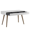 BLANCO Study Desk 120cm - White & Walnut