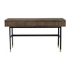 HAMILTON Study Desk Oak & Acacia Veneer 140cm - Toffee