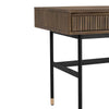 HAMILTON Study Desk Oak & Acacia Veneer 140cm - Toffee