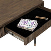 HAMILTON Study Desk Oak & Acacia Veneer 140cm - Toffee