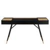MORSE  Study Desk 140cm -  Black & Oak