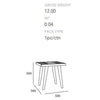 SIVAN Side Table 50x50cm Acacia Solid Wood - Brown