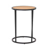 BRADFORD Side Table 40cm  - Natural & Black
