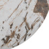 EMERY 40cm Sintered Stone Round Side Table - Walnut
