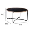 TANIX Coffee Table - Round - Black