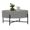 OZZY Round Coffee Table - Grey & Black