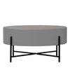 OZZY Round Coffee Table - Grey & Black