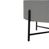 OZZY Round Coffee Table - Grey & Black