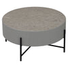 OZZY Round Coffee Table - Grey & Black