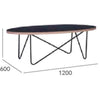 NARESH Coffee Table - Oval - Black