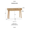LOFTUS Console Table 120cm - Oak