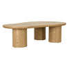 LEITH 130cm Organic Shaped Coffee Table – Oak