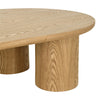 LEITH 130cm Organic Shaped Coffee Table – Oak