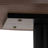 RUNDA Round Dining Table 70cm - Walnut & Black