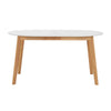 WERNER Extendable Dining Table 150-195cm  - Natural & White