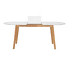 WERNER Extendable Dining Table 150-195cm  - Natural & White
