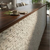 WOODFLEX FLEXIBLE SOFT STONE PANEL - ROUGH LINE White - 1200 x 600mm