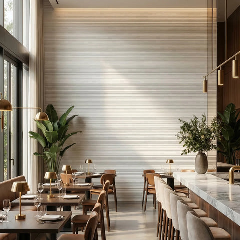 WOODFLEX FLEXIBLE SOFT STONE PANEL - NEW LINE White - 2700 x 600mm
