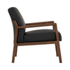 MENDO Lounge Chair - Black & Walnut