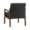 MENDO Lounge Chair - Black & Walnut